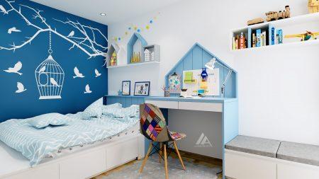 Ngủ con trai - Phong cách Scandinavia - Chung cư 302 Cầu Giấy