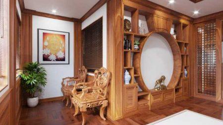 thiết kế và thi công nội thất phòng thờ gỗ gõ đỏ Anh Thành - Quan Hoa-Cầu Giấy-Hà Nội