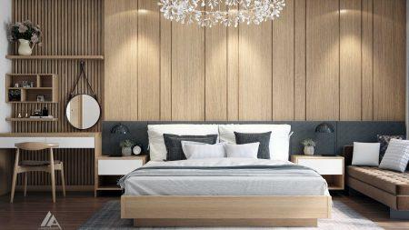 Thiết kế nội thất phòng ngủ goldmark city, mai dịch, cầu giấy, hà nội