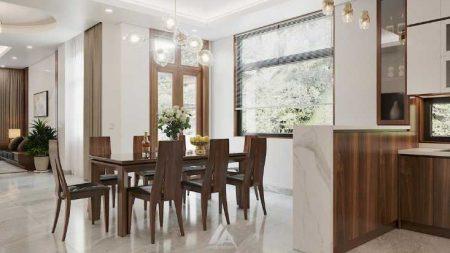 Thiết kế nội thất phòng bếp biệt thự tại Thành phố Phú Thọ-tỉnh Phú Thọ