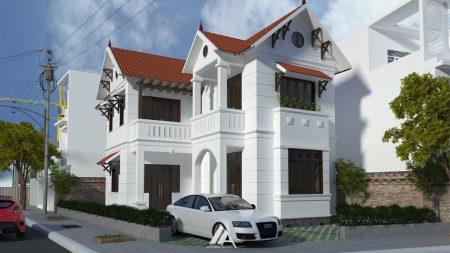 Kiến trúc Biệt Thự Anh Việt - lê Lợi -Hưng Yên
