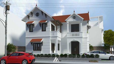Kiến trúc Biệt Thự Anh Việt - lê Lợi -Hưng Yên