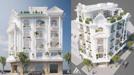 Thiết kế kiến trúc biệt thự Anh Huy, Ngô Quyền, thành phố Bắc Giang