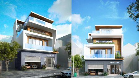 Kiến trúc nhà phố hiện đại- Trần phú - thành phố Bắc Giang