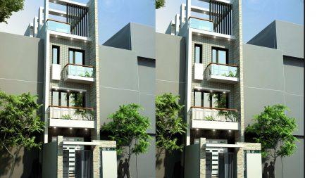 Kiến trúc nhà phố 3.5 tầng hiện đại cô Bổn - Ứng Hòa-Hà Nội