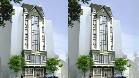 Kiến trúc nhà nghỉ 7 tầng - Thanh Xuân-Hà Nội