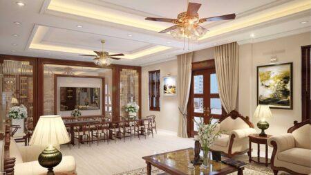 Nội thất phòng khách bếp Tân Cổ Điển Sang Trọng - Đẳng cấp và Quý Phái