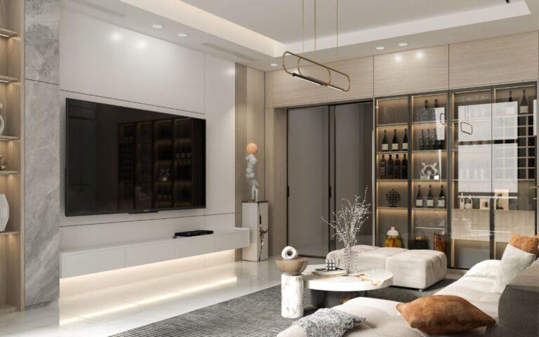 Thiết kế nội thất phòng khách phong cách hiện đại